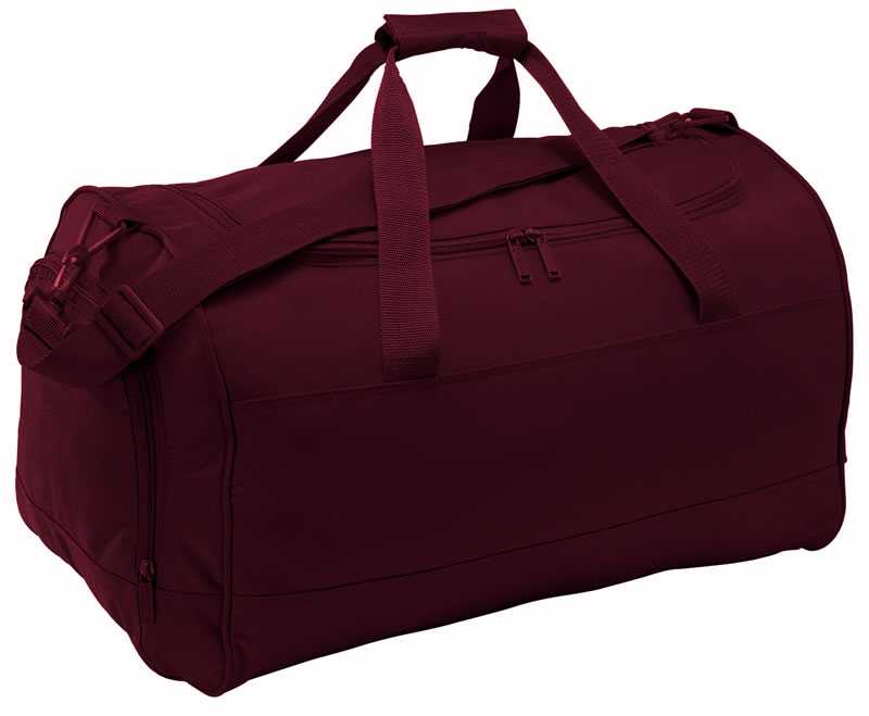 maroon sports bag